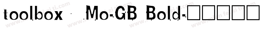 toolboxYuMo-GB Bold字体转换